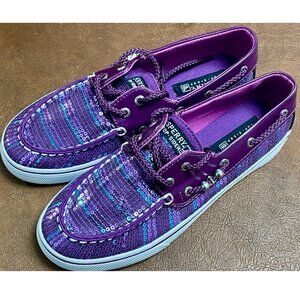NEW SPERRY Top-Sider Bahama Girls Shoes with sequins, sz 3.5
